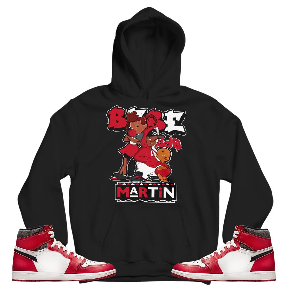 Martin Babes Kids 90s Sneaker Shirt Match High OG Chicago 1s, Jordan 1 Lost Found Chicago MKO T-Shirt