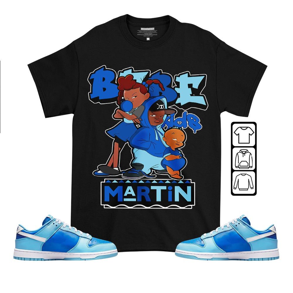 Martin Babes Kids 90s Sneaker Shirt Match Low Argon 2022, Dunk Low Argon MKO T-Shirt