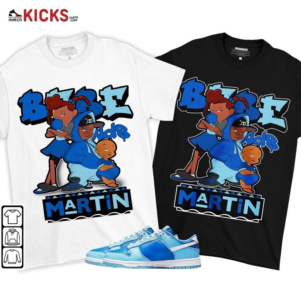 Martin Babe’s Kids 90s Sneaker Shirt Match Low Argon 2022, Dunk Low Argon MKO T-Shirt