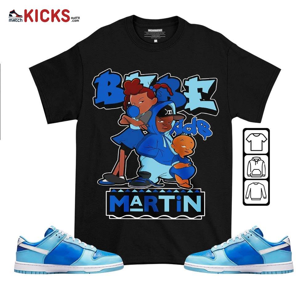 Martin Babe’s Kids 90s Sneaker Shirt Match Low Argon 2022, Dunk Low Argon MKO T-Shirt