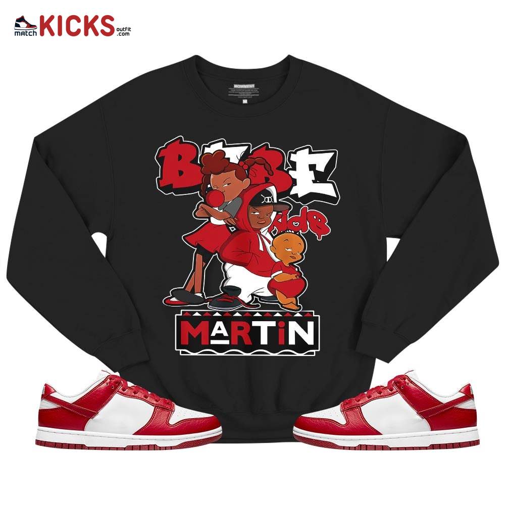 Martin Babe’s Kids 90s Sneaker Shirt Match Low Nature White Gym Red, Dunk Low Gym Red MKO T-Shirt Martin Babe’s Kids 90s Sneaker Shirt Match Low Nature White Gym Red, Dunk Low Gym Red MKO T-Shirt