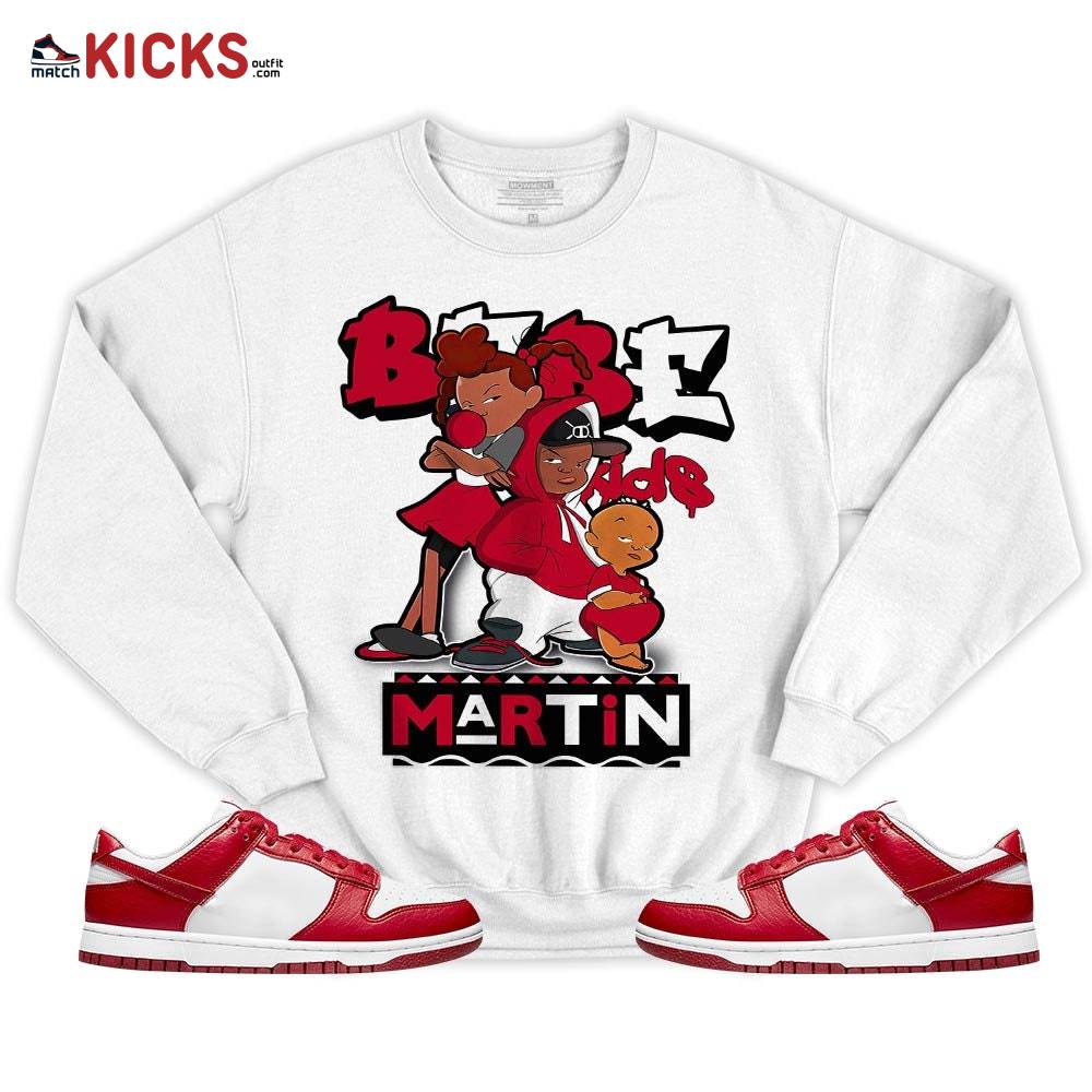 Martin Babe’s Kids 90s Sneaker Shirt Match Low Nature White Gym Red, Dunk Low Gym Red MKO T-Shirt Martin Babe’s Kids 90s Sneaker Shirt Match Low Nature White Gym Red, Dunk Low Gym Red MKO T-Shirt