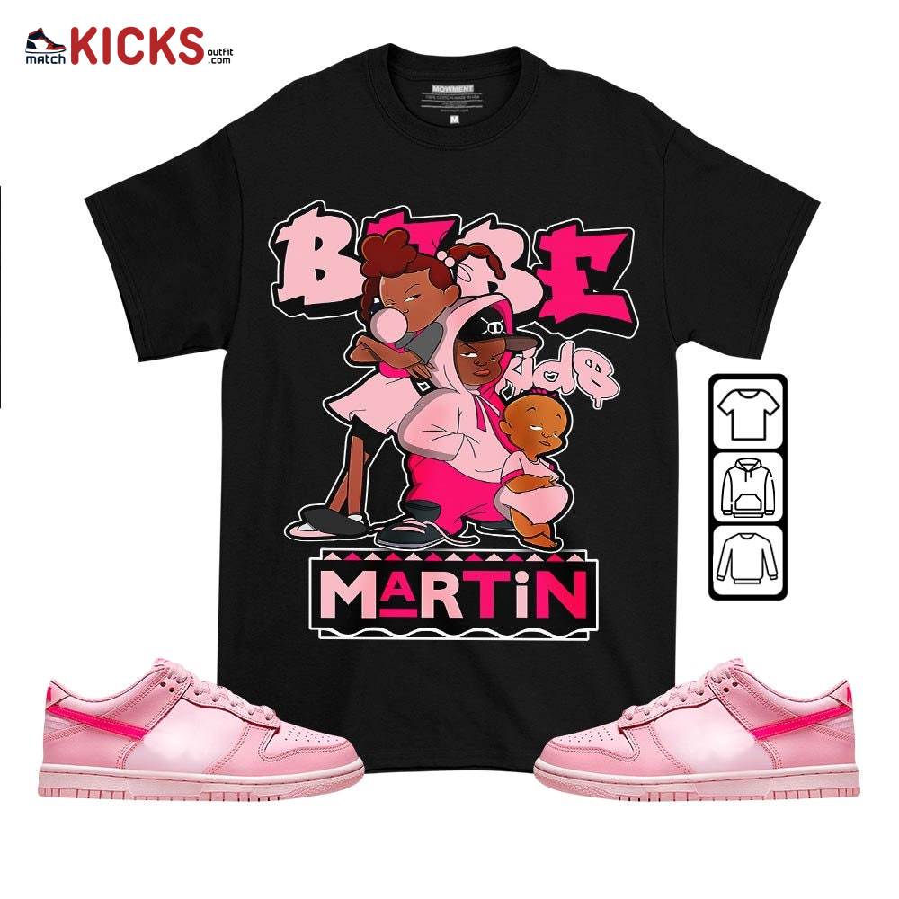 Martin Babe’s Kids 90s Sneaker Shirt Match Low Triple Pink, Dunk Low Triple Pink MKO T-Shirt