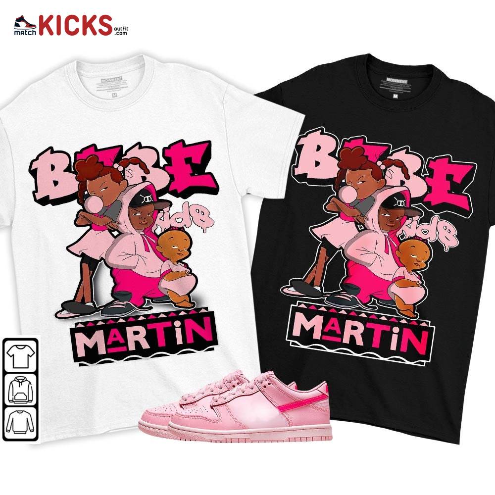 Martin Babe’s Kids 90s Sneaker Shirt Match Low Triple Pink, Dunk Low Triple Pink MKO T-Shirt