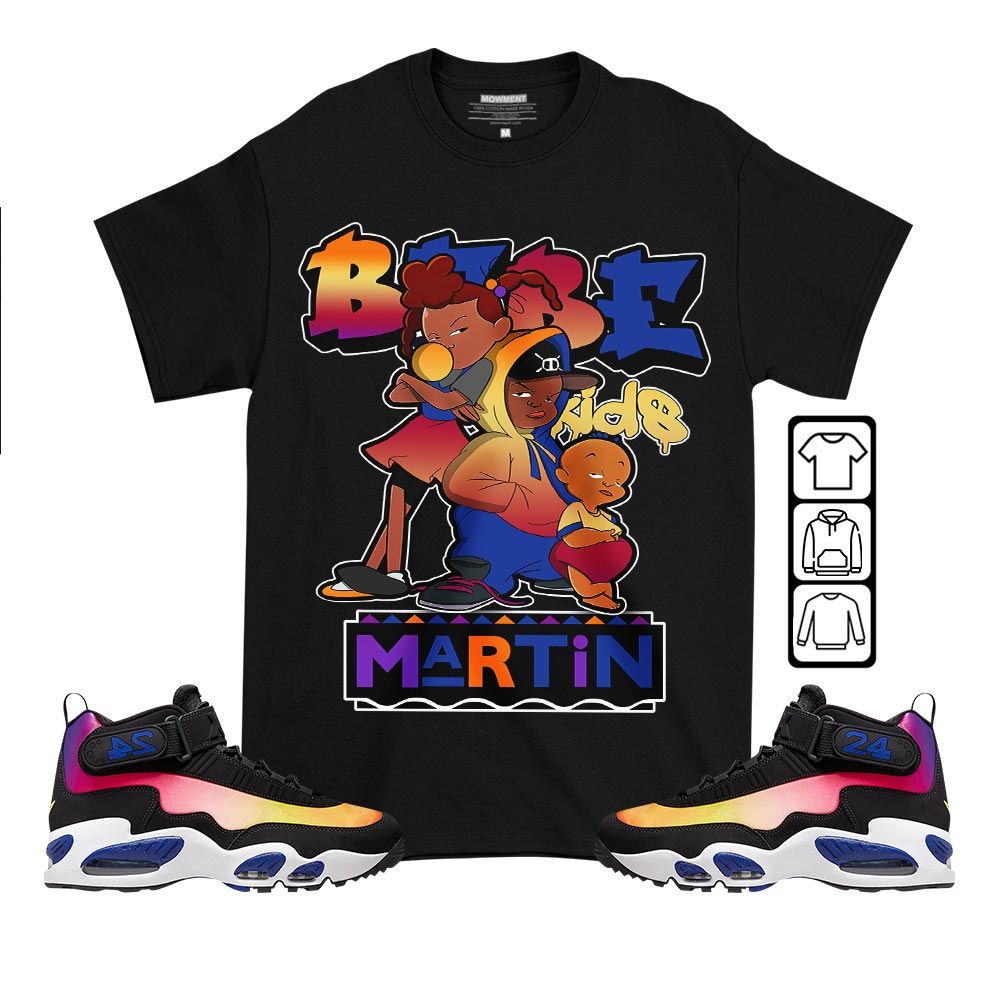 Martin Babes Kids 90s Sneaker Shirt Match Max 1 Los Angeles, Air Griffey Max 1 Los Angeles MKO T-Shirt