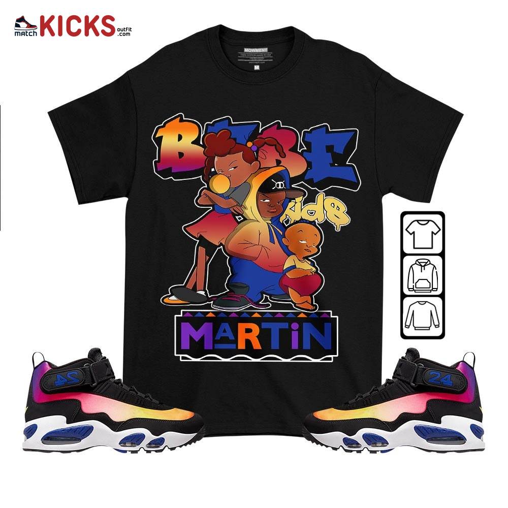 Martin Babe’s Kids 90s Sneaker Shirt Match Max 1 Los Angeles, Air Griffey Max 1 Los Angeles MKO T-Shirt