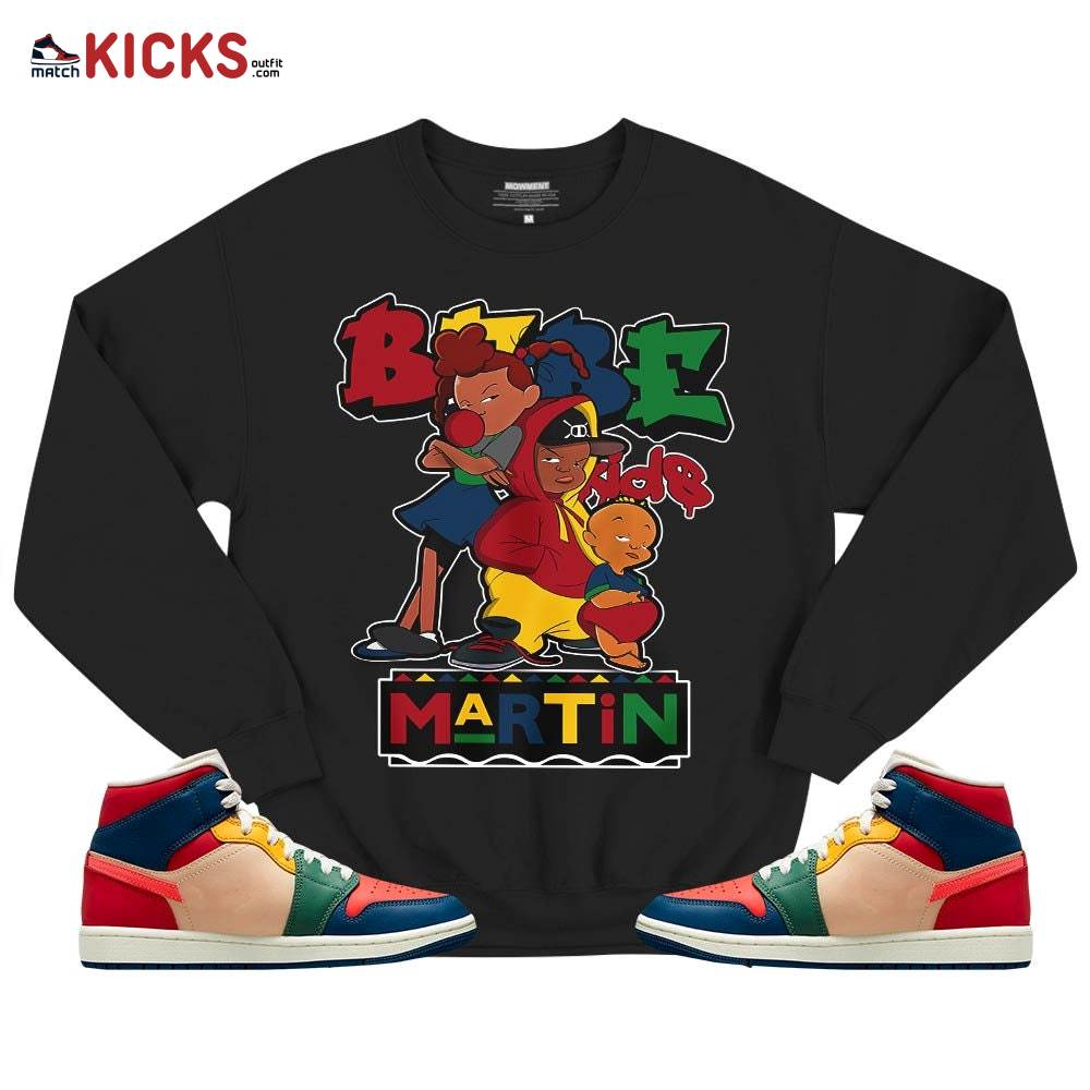 Martin Babe’s Kids 90s Sneaker Shirt Match Mid Multi Color 2022 1s, Jordan 1 Mid Multi Color 2022 MKO T-Shirt Martin Babe’s Kids 90s Sneaker Shirt Match Mid Multi Color 2022 1s, Jordan 1 Mid Multi Color 2022 MKO T-Shirt
