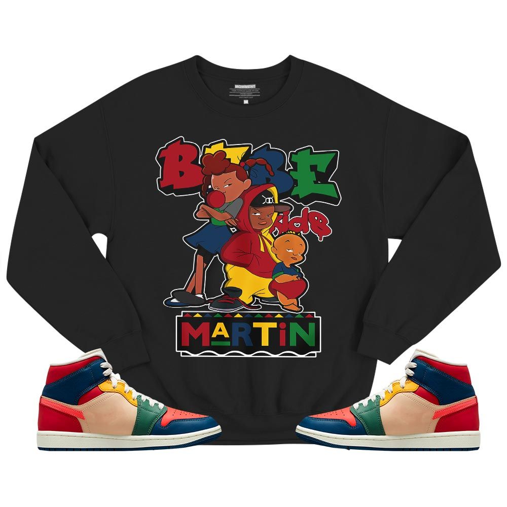 Martin Babes Kids 90s Sneaker Shirt Match Mid Multi Color 2022 1s, Jordan 1 Mid Multi Color 2022 MKO T-Shirt Martin Babes Kids 90s Sneaker Shirt Match Mid Multi Color 2022 1s, Jordan 1 Mid Multi Color 2022 MKO T-Shirt