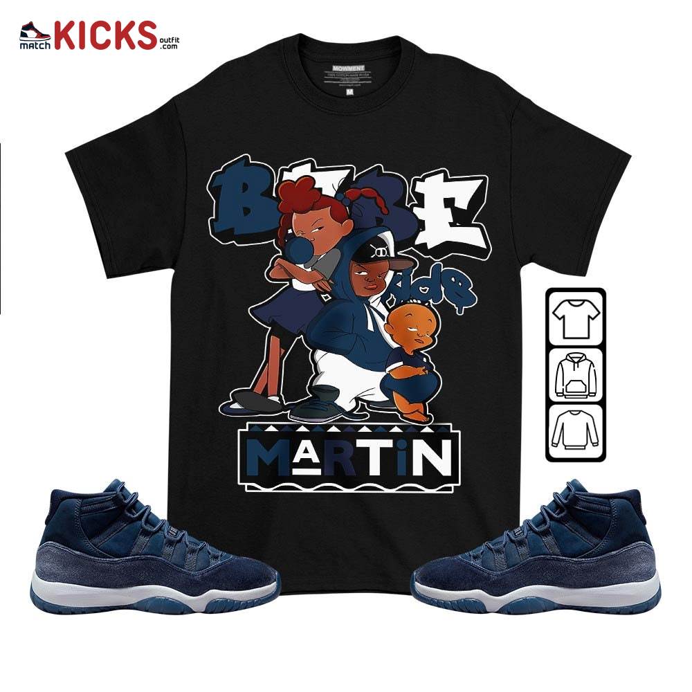 Martin Babe’s Kids 90s Sneaker Shirt Match Midnight Navy 11s, Jordan 11 Retro Midnight Navy MKO T-Shirt Martin Babe’s Kids 90s Sneaker Shirt Match Midnight Navy 11s, Jordan 11 Retro Midnight Navy MKO T-Shirt