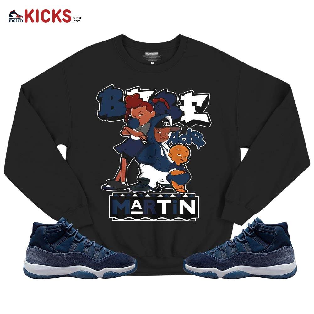 Martin Babe’s Kids 90s Sneaker Shirt Match Midnight Navy 11s, Jordan 11 Retro Midnight Navy MKO T-Shirt Martin Babe’s Kids 90s Sneaker Shirt Match Midnight Navy 11s, Jordan 11 Retro Midnight Navy MKO T-Shirt