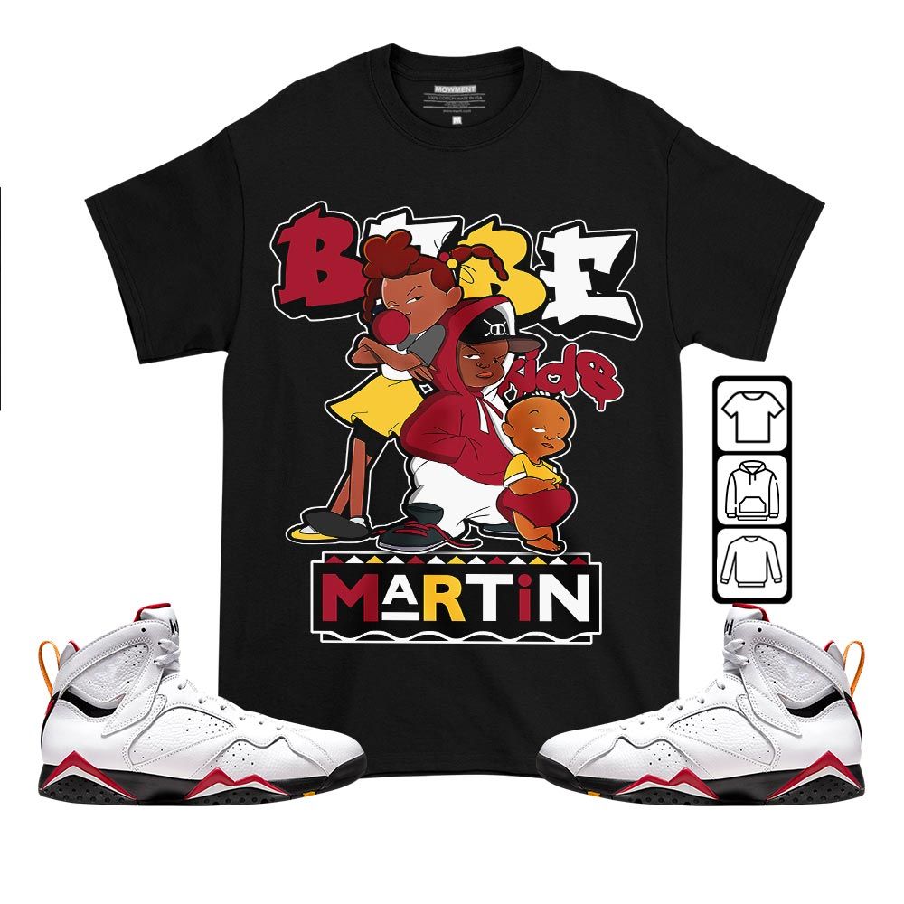 Martin Babes Kids 90s Sneaker Shirt Match OG Cardinal 7s, Jordan 7 Retro Cardinal MKO T-Shirt Martin Babes Kids 90s Sneaker Shirt Match OG Cardinal 7s, Jordan 7 Retro Cardinal MKO T-Shirt