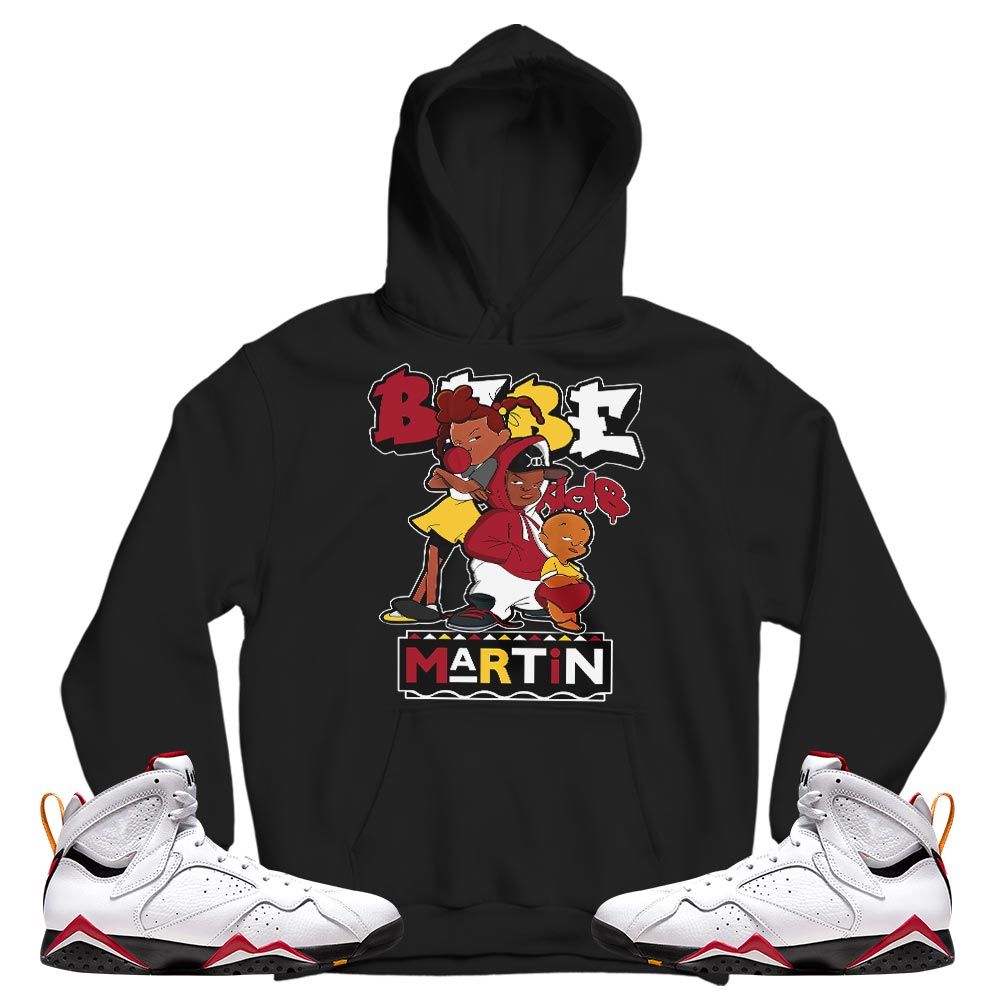 Martin Babes Kids 90s Sneaker Shirt Match OG Cardinal 7s, Jordan 7 Retro Cardinal MKO T-Shirt