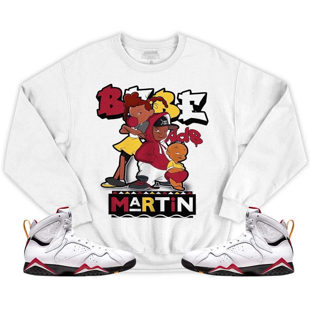 Martin Babes Kids 90s Sneaker Shirt Match OG Cardinal 7s, Jordan 7 Retro Cardinal MKO T-Shirt Martin Babes Kids 90s Sneaker Shirt Match OG Cardinal 7s, Jordan 7 Retro Cardinal MKO T-Shirt