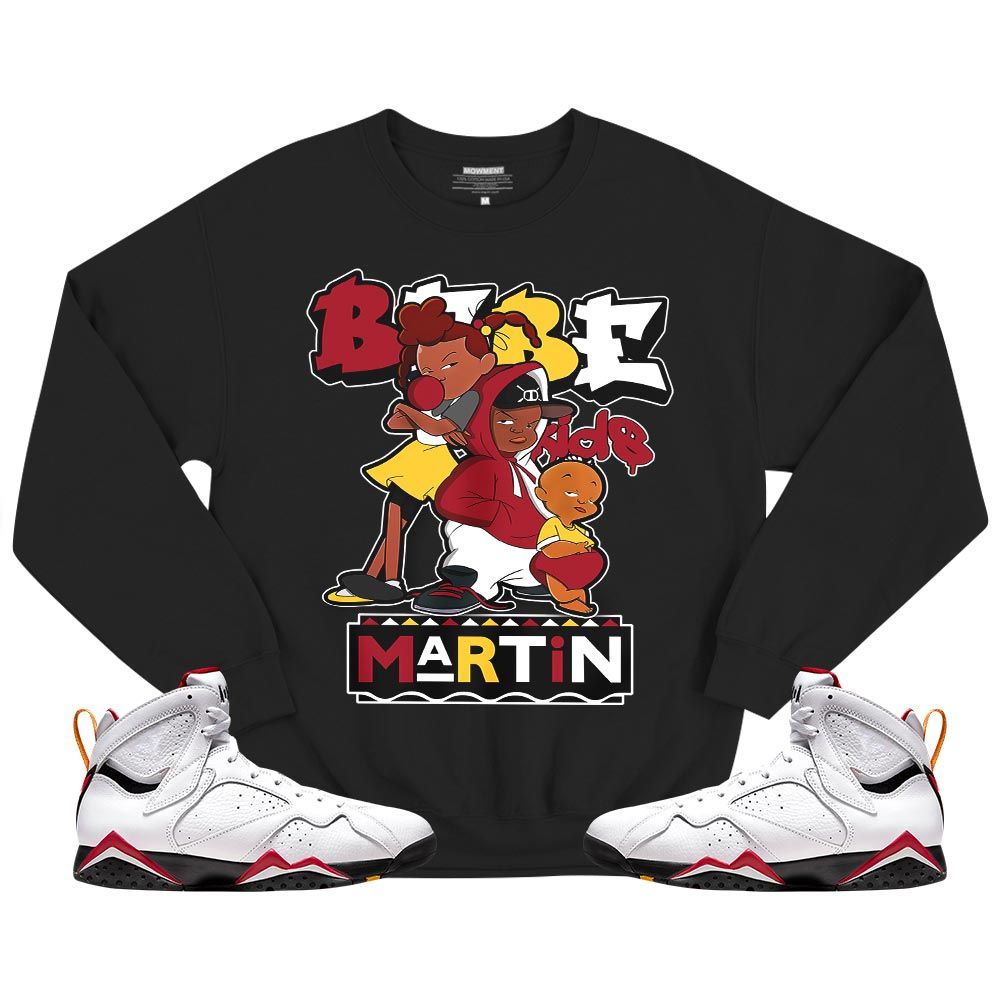 Martin Babes Kids 90s Sneaker Shirt Match OG Cardinal 7s, Jordan 7 Retro Cardinal MKO T-Shirt Martin Babes Kids 90s Sneaker Shirt Match OG Cardinal 7s, Jordan 7 Retro Cardinal MKO T-Shirt