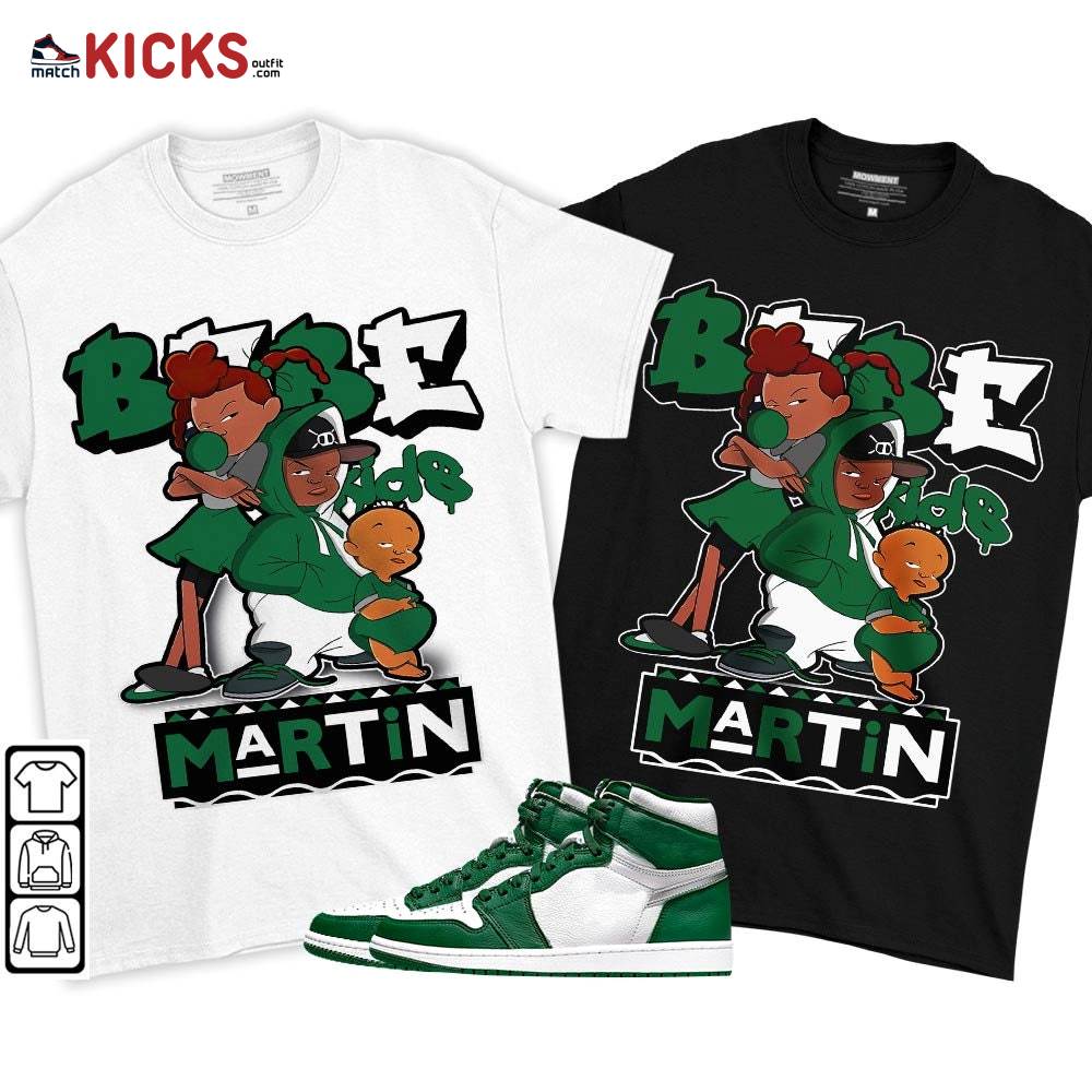 Martin Babe’s Kids 90s Sneaker Shirt Match OG Gorge Green 1s, Jordan 1 Retro High Gorge Green MKO T-Shirt Martin Babe’s Kids 90s Sneaker Shirt Match OG Gorge Green 1s, Jordan 1 Retro High Gorge Green MKO T-Shirt
