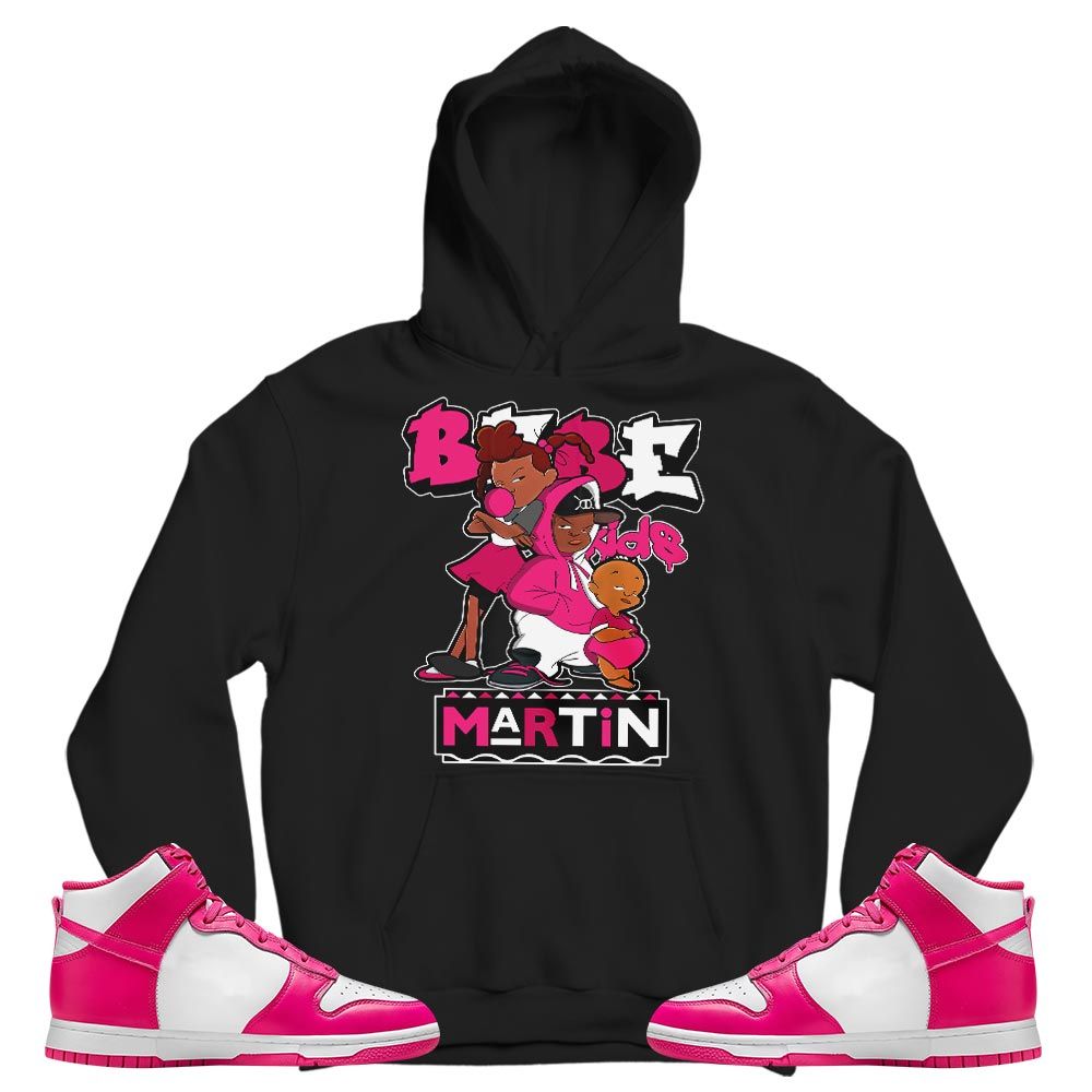 Martin Babes Kids 90s Sneaker Shirt Match Pink Prime Dunk, Dunk High Pink Prime MKO T-Shirt