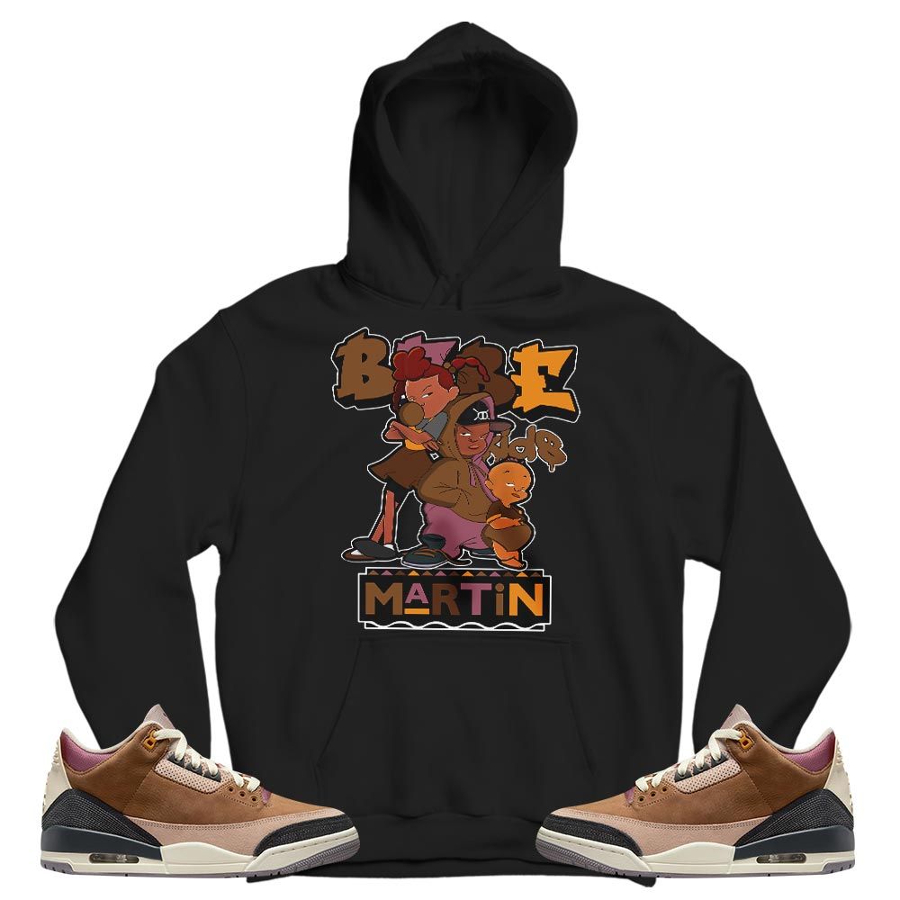 Martin Babes Kids 90s Sneaker Shirt Match Retro Archaeo Brown 3s, Jordan 3 Archaeo Brown MKO T-Shirt