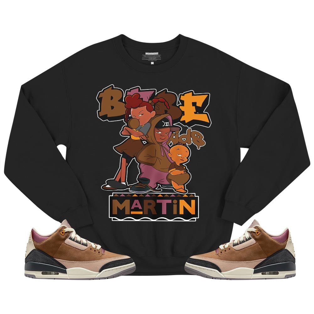 Martin Babes Kids 90s Sneaker Shirt Match Retro Archaeo Brown 3s, Jordan 3 Archaeo Brown MKO T-Shirt Martin Babes Kids 90s Sneaker Shirt Match Retro Archaeo Brown 3s, Jordan 3 Archaeo Brown MKO T-Shirt