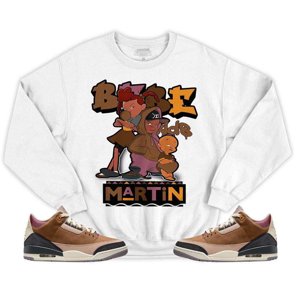 Martin Babes Kids 90s Sneaker Shirt Match Retro Archaeo Brown 3s, Jordan 3 Archaeo Brown MKO T-Shirt Martin Babes Kids 90s Sneaker Shirt Match Retro Archaeo Brown 3s, Jordan 3 Archaeo Brown MKO T-Shirt