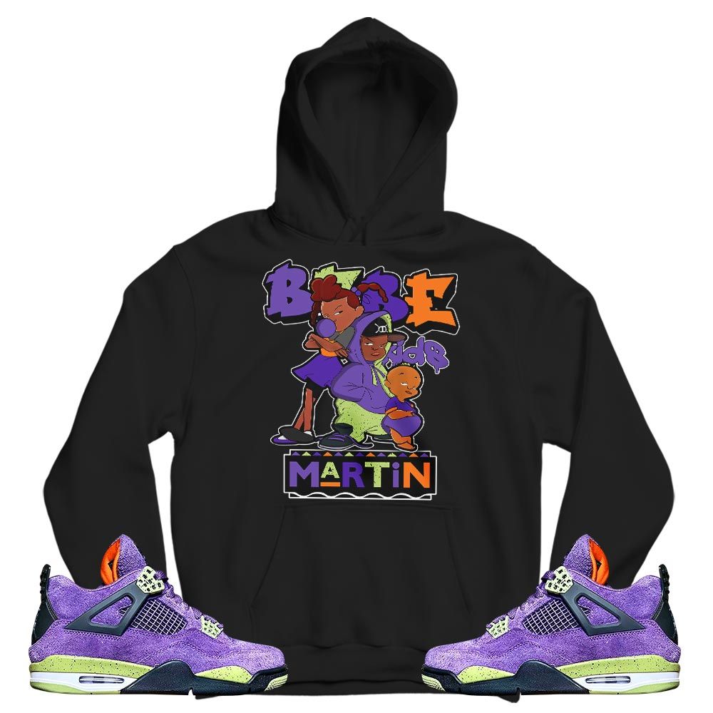 Martin Babes Kids 90s Sneaker Shirt Match Retro Canyon Purple 4s, Jordan 4 Canyon Purple MKO T-Shirt