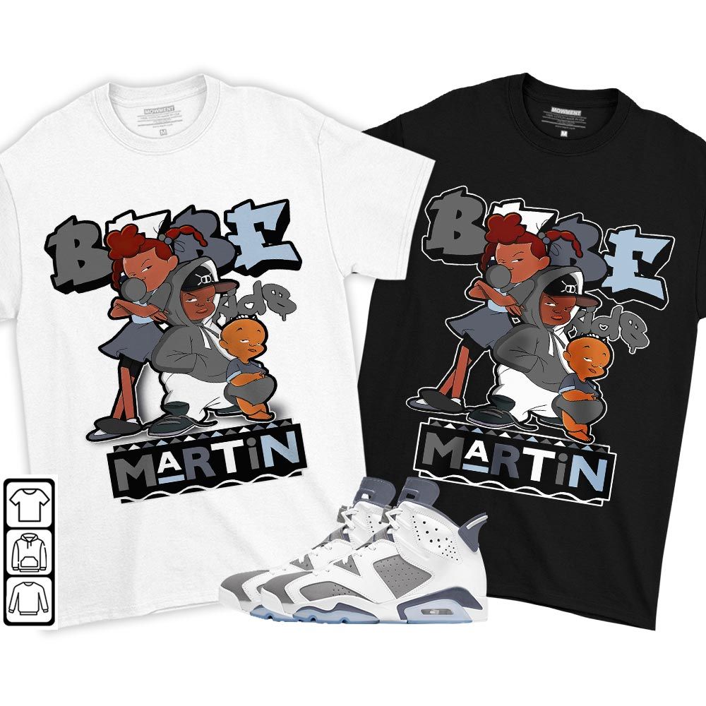 Martin Babes Kids 90s Sneaker Shirt Match Retro Cool Grey 6s, Jordan 6 Cool Grey MKO T-Shirt Martin Babes Kids 90s Sneaker Shirt Match Retro Cool Grey 6s, Jordan 6 Cool Grey MKO T-Shirt