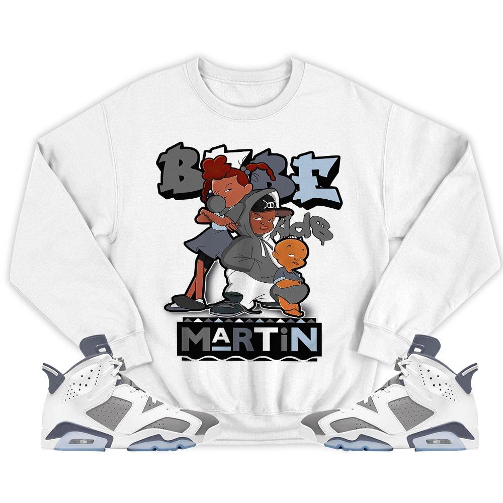 Martin Babes Kids 90s Sneaker Shirt Match Retro Cool Grey 6s, Jordan 6 Cool Grey MKO T-Shirt Martin Babes Kids 90s Sneaker Shirt Match Retro Cool Grey 6s, Jordan 6 Cool Grey MKO T-Shirt