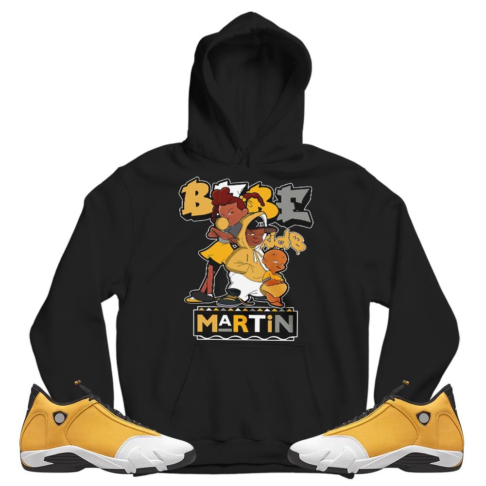 Martin Babes Kids 90s Sneaker Shirt Match Retro Ginger 14s, Jordan 14 Retro Light Ginger MKO T-Shirt