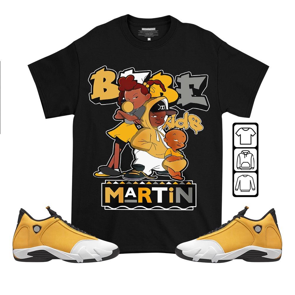 Martin Babes Kids 90s Sneaker Shirt Match Retro Ginger 14s, Jordan 14 Retro Light Ginger MKO T-Shirt Martin Babes Kids 90s Sneaker Shirt Match Retro Ginger 14s, Jordan 14 Retro Light Ginger MKO T-Shirt