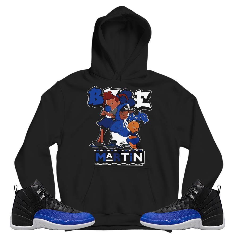 Martin Babes Kids 90s Sneaker Shirt Match Retro Hyper Royal 12s, Jordan 12 Hyper Royal MKO T-Shirt