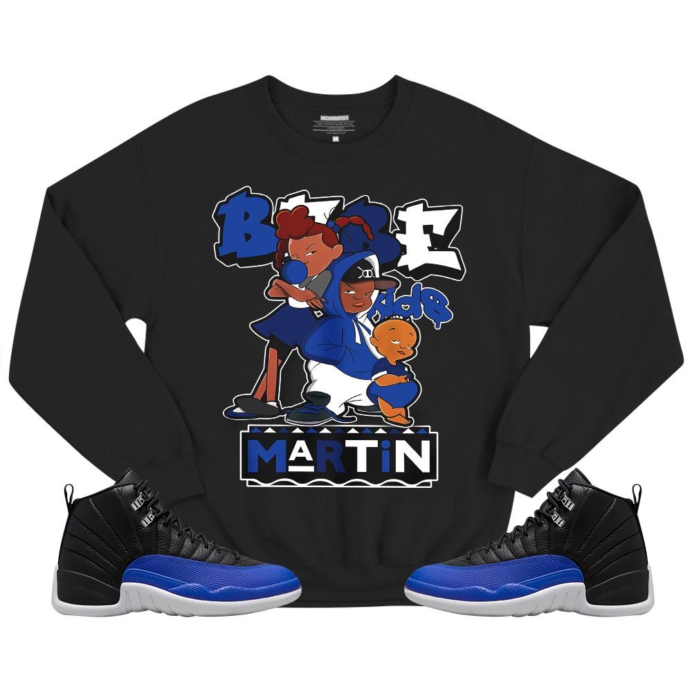 Martin Babes Kids 90s Sneaker Shirt Match Retro Hyper Royal 12s, Jordan 12 Hyper Royal MKO T-Shirt Martin Babes Kids 90s Sneaker Shirt Match Retro Hyper Royal 12s, Jordan 12 Hyper Royal MKO T-Shirt