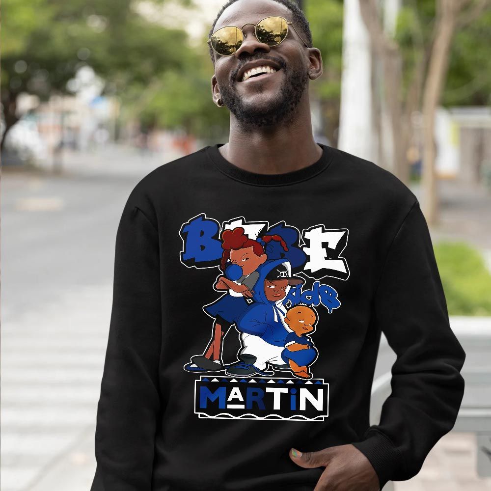 Martin Babes Kids 90s Sneaker Shirt Match Retro Hyper Royal 12s, Jordan 12 Hyper Royal MKO T-Shirt Martin Babes Kids 90s Sneaker Shirt Match Retro Hyper Royal 12s, Jordan 12 Hyper Royal MKO T-Shirt