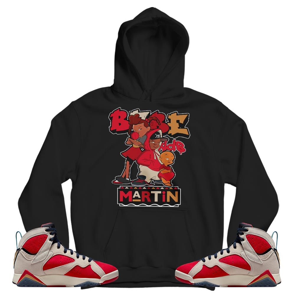 Martin Babes Kids 90s Sneaker Shirt Match Retro Trophy Room 7s, Jordan 7 Trophy Room MKO T-Shirt