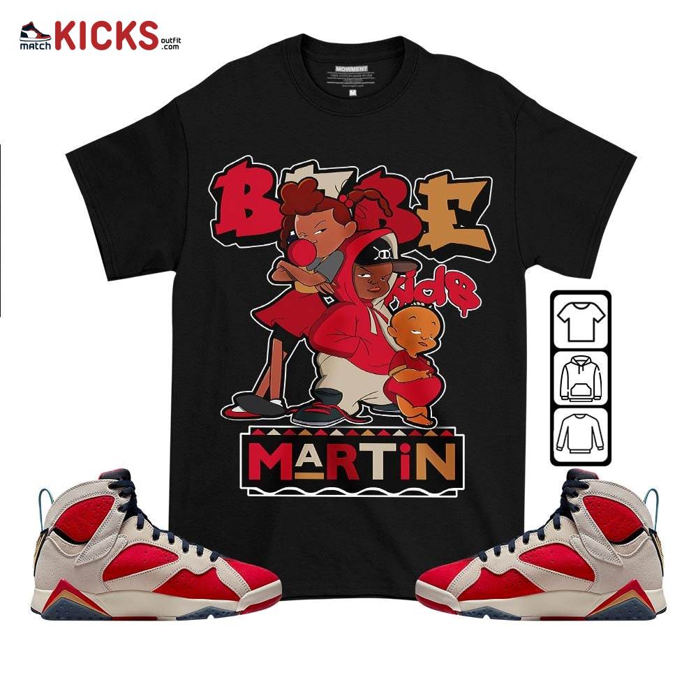 Martin Babe’s Kids 90s Sneaker Shirt Match Retro Trophy Room 7s, Jordan 7 Trophy Room MKO T-Shirt Martin Babe’s Kids 90s Sneaker Shirt Match Retro Trophy Room 7s, Jordan 7 Trophy Room MKO T-Shirt