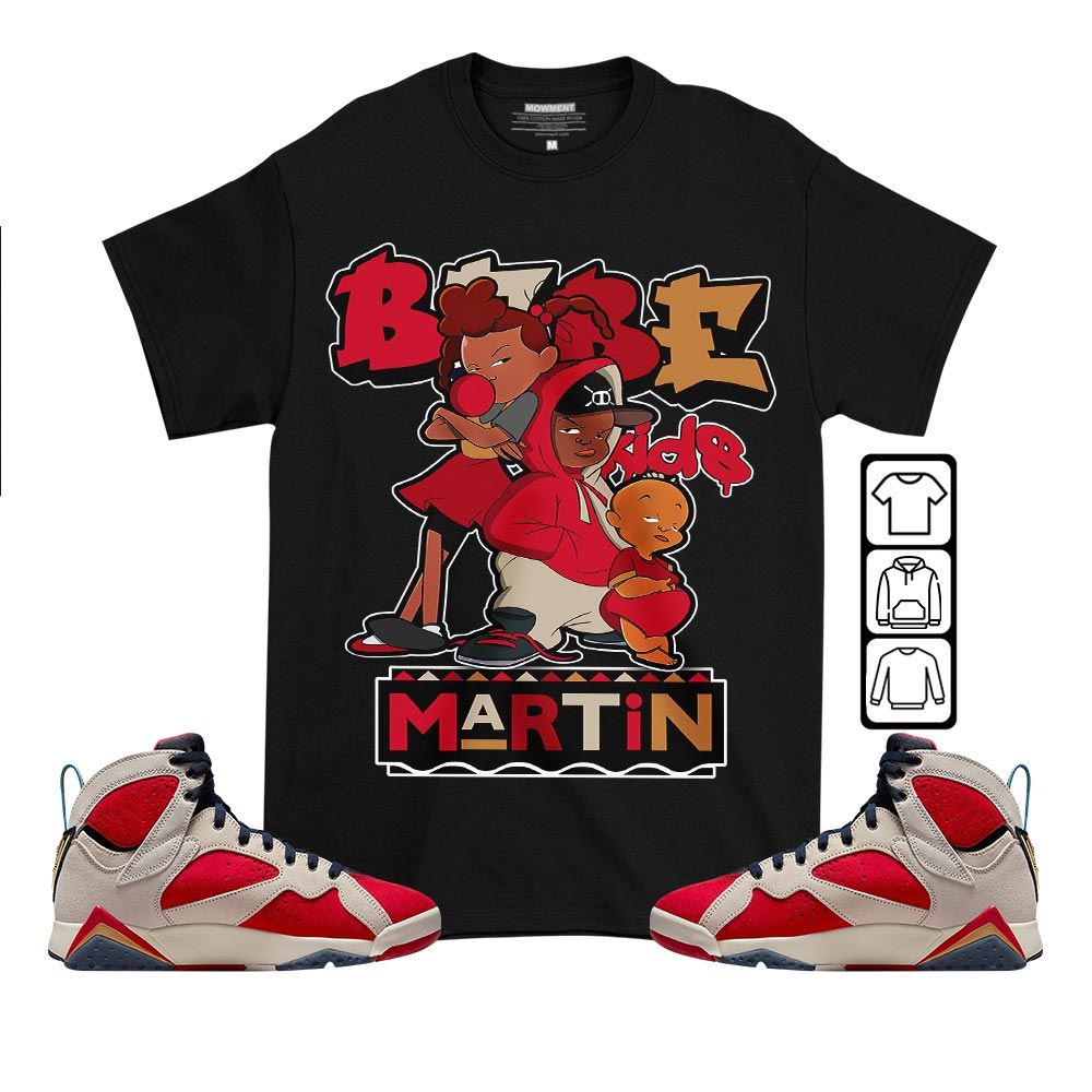 Martin Babes Kids 90s Sneaker Shirt Match Retro Trophy Room 7s, Jordan 7 Trophy Room MKO T-Shirt Martin Babes Kids 90s Sneaker Shirt Match Retro Trophy Room 7s, Jordan 7 Trophy Room MKO T-Shirt