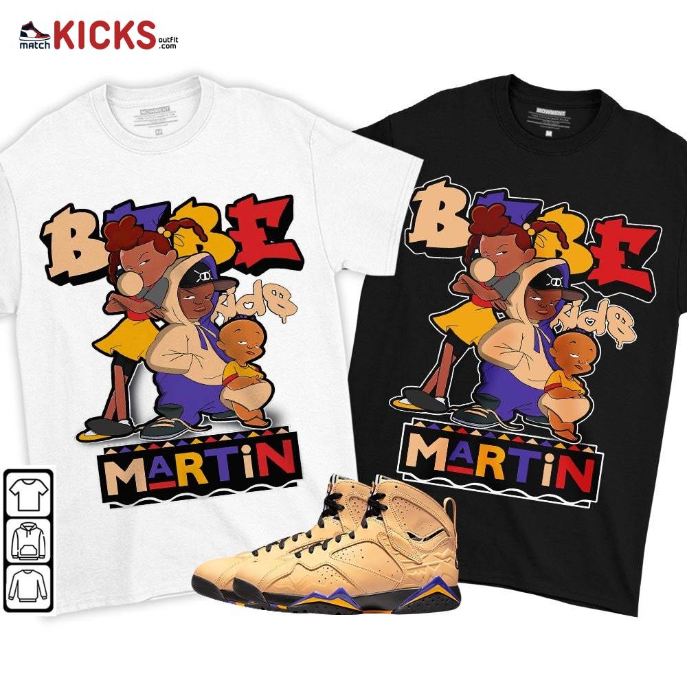 Martin Babe’s Kids 90s Sneaker Shirt Match Retro Vachetta Tan 7s, Jordan 7 SE Afrobeats MKO T-Shirt Martin Babe’s Kids 90s Sneaker Shirt Match Retro Vachetta Tan 7s, Jordan 7 SE Afrobeats MKO T-Shirt