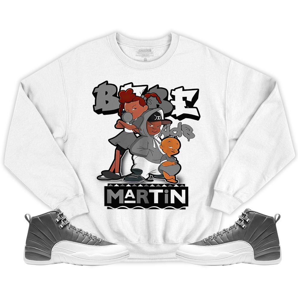 Martin Babes Kids 90s Sneaker Shirt Match Stealth 12s, Jordan 12 Retro Stealth MKO T-Shirt Martin Babes Kids 90s Sneaker Shirt Match Stealth 12s, Jordan 12 Retro Stealth MKO T-Shirt