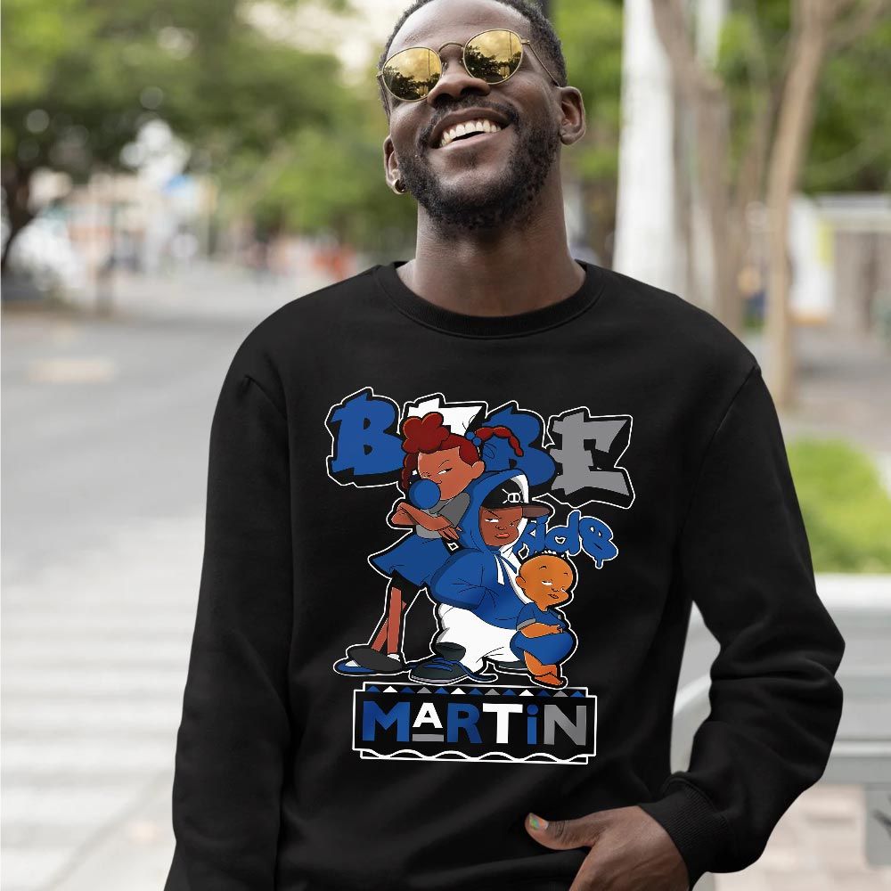Martin Babes Kids 90s Sneaker Shirt Match True Blue 1s, Jordan 1 High OG True Blue MKO T-Shirt Martin Babes Kids 90s Sneaker Shirt Match True Blue 1s, Jordan 1 High OG True Blue MKO T-Shirt