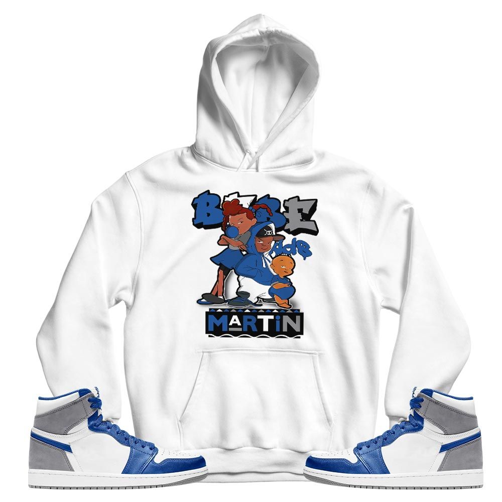 Martin Babes Kids 90s Sneaker Shirt Match True Blue 1s, Jordan 1 High OG True Blue MKO T-Shirt Martin Babes Kids 90s Sneaker Shirt Match True Blue 1s, Jordan 1 High OG True Blue MKO T-Shirt
