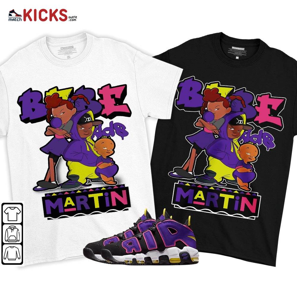 Martin Babe’s Kids 90s Sneaker Shirt Match Uptempo Black Multi Color, Air More Uptempo Black Court Purple MKO T-Shirt Martin Babe’s Kids 90s Sneaker Shirt Match Uptempo Black Multi Color, Air More Uptempo Black Court Purple MKO T-Shirt