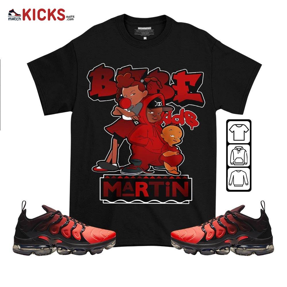 Martin Babe’s Kids 90s Sneaker Shirt Match Vapormax Plus Red Black, Air VaporMax Plus Darth Maul MKO T-Shirt