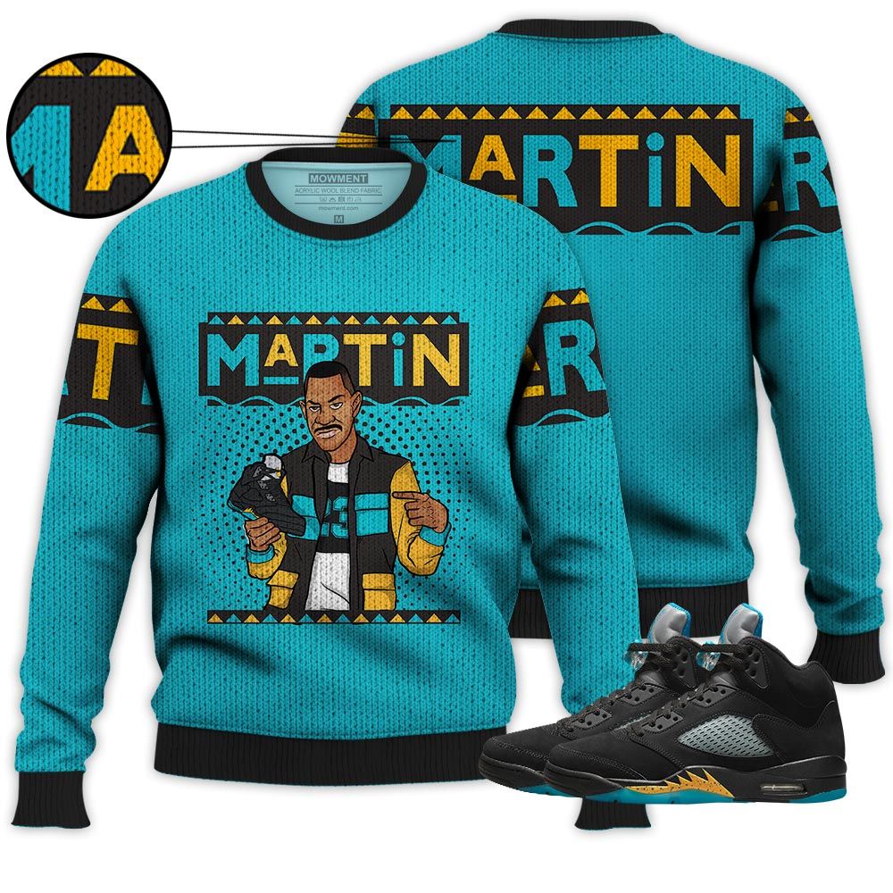 Martin Sneaker Shirt Match 2023 Retro Aqua 5S, Jordan 5 Aqua Hoodie Sweatshirt Tee All Over Print MKO Shirt Martin Sneaker Shirt Match 2023 Retro Aqua 5S, Jordan 5 Aqua Hoodie Sweatshirt Tee All Over Print MKO Shirt