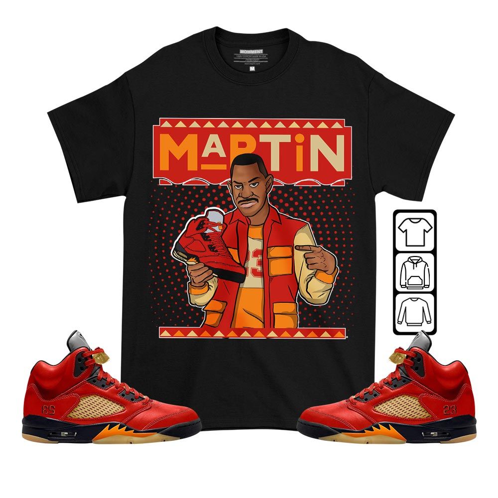 Martin Sneaker Shirt Match 5 Dunk On Mars, Jordan 5 Mars For Her MKO T-Shirt Martin Sneaker Shirt Match 5 Dunk On Mars, Jordan 5 Mars For Her MKO T-Shirt