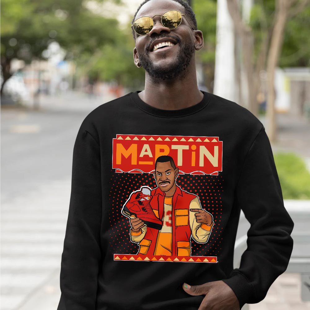 Martin Sneaker Shirt Match 5 Dunk On Mars, Jordan 5 Mars For Her MKO T-Shirt Martin Sneaker Shirt Match 5 Dunk On Mars, Jordan 5 Mars For Her MKO T-Shirt