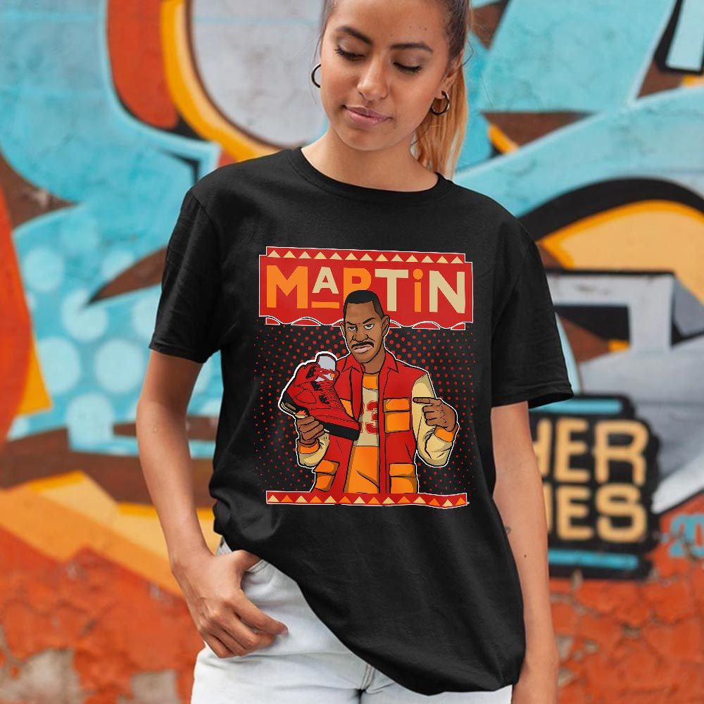 Martin Sneaker Shirt Match 5 Dunk On Mars, Jordan 5 Mars For Her MKO T-Shirt Martin Sneaker Shirt Match 5 Dunk On Mars, Jordan 5 Mars For Her MKO T-Shirt