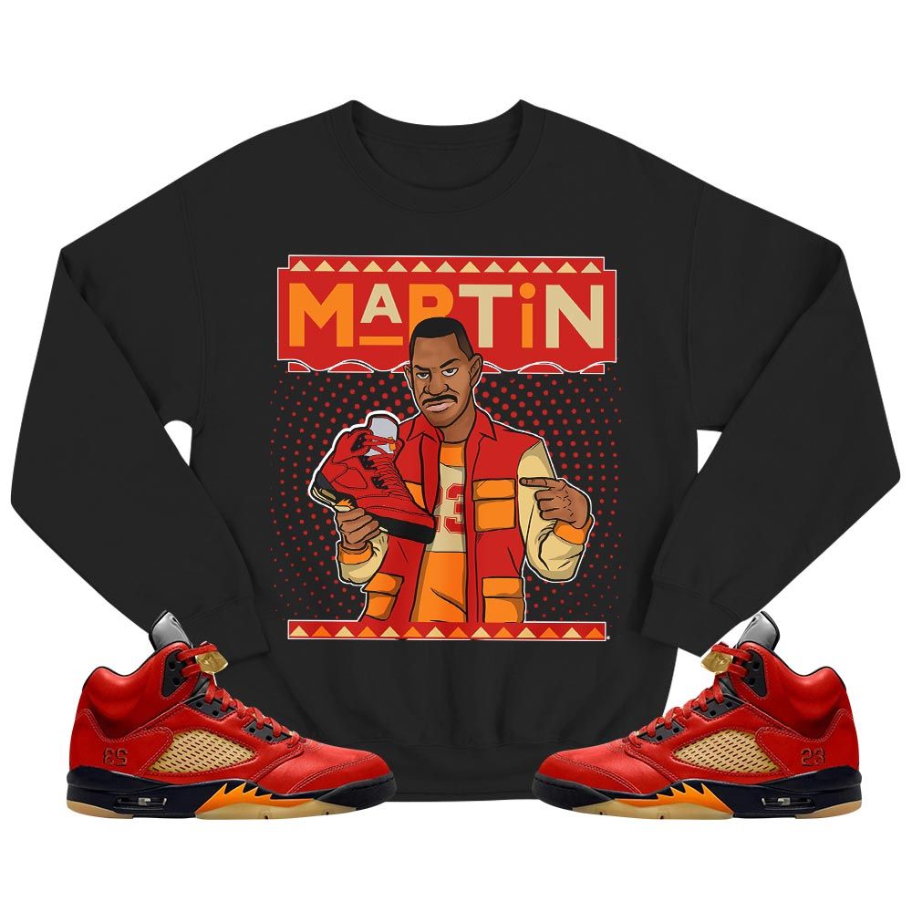 Martin Sneaker Shirt Match 5 Dunk On Mars, Jordan 5 Mars For Her MKO T-Shirt Martin Sneaker Shirt Match 5 Dunk On Mars, Jordan 5 Mars For Her MKO T-Shirt