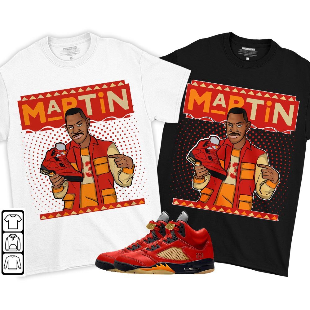 Martin Sneaker Shirt Match 5 Dunk On Mars, Jordan 5 Mars For Her MKO T-Shirt Martin Sneaker Shirt Match 5 Dunk On Mars, Jordan 5 Mars For Her MKO T-Shirt
