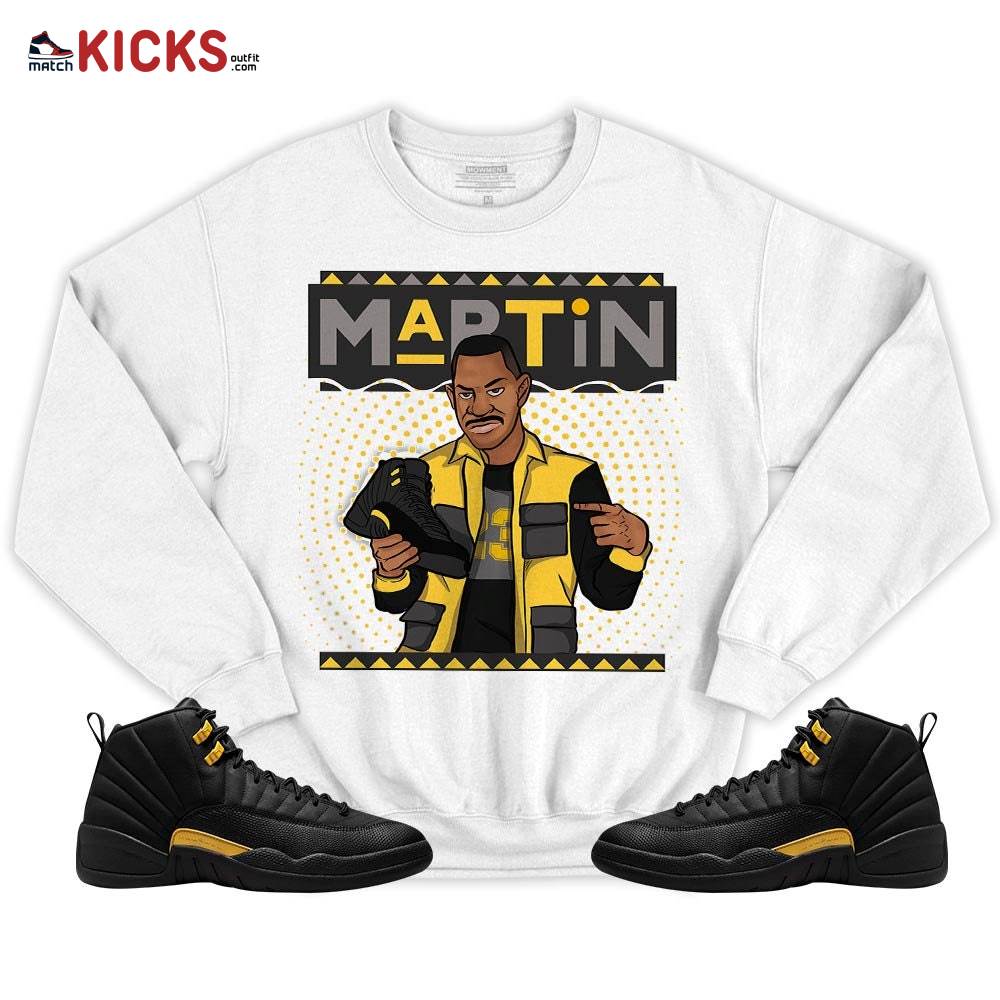 Martin Sneaker Shirt Match Black Taxi 12s, Jordan 12 Retro Black Taxi MKO T-Shirt Martin Sneaker Shirt Match Black Taxi 12s, Jordan 12 Retro Black Taxi MKO T-Shirt