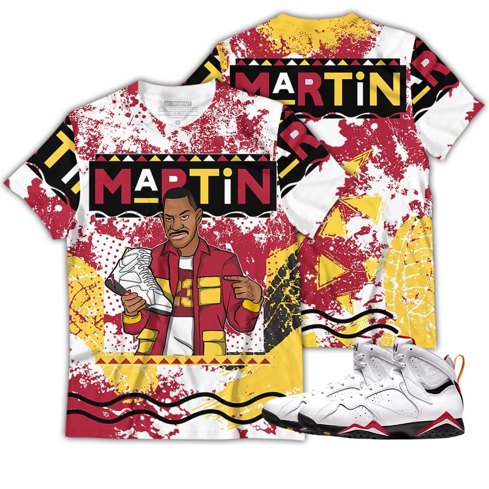 Martin Sneaker Shirt Match Cardinal 7S, Jordan 7 Retro Cardinal Hoodie Sweatshirt Tee All Over Print MKO Shirt Martin Sneaker Shirt Match Cardinal 7S, Jordan 7 Retro Cardinal Hoodie Sweatshirt Tee All Over Print MKO Shirt