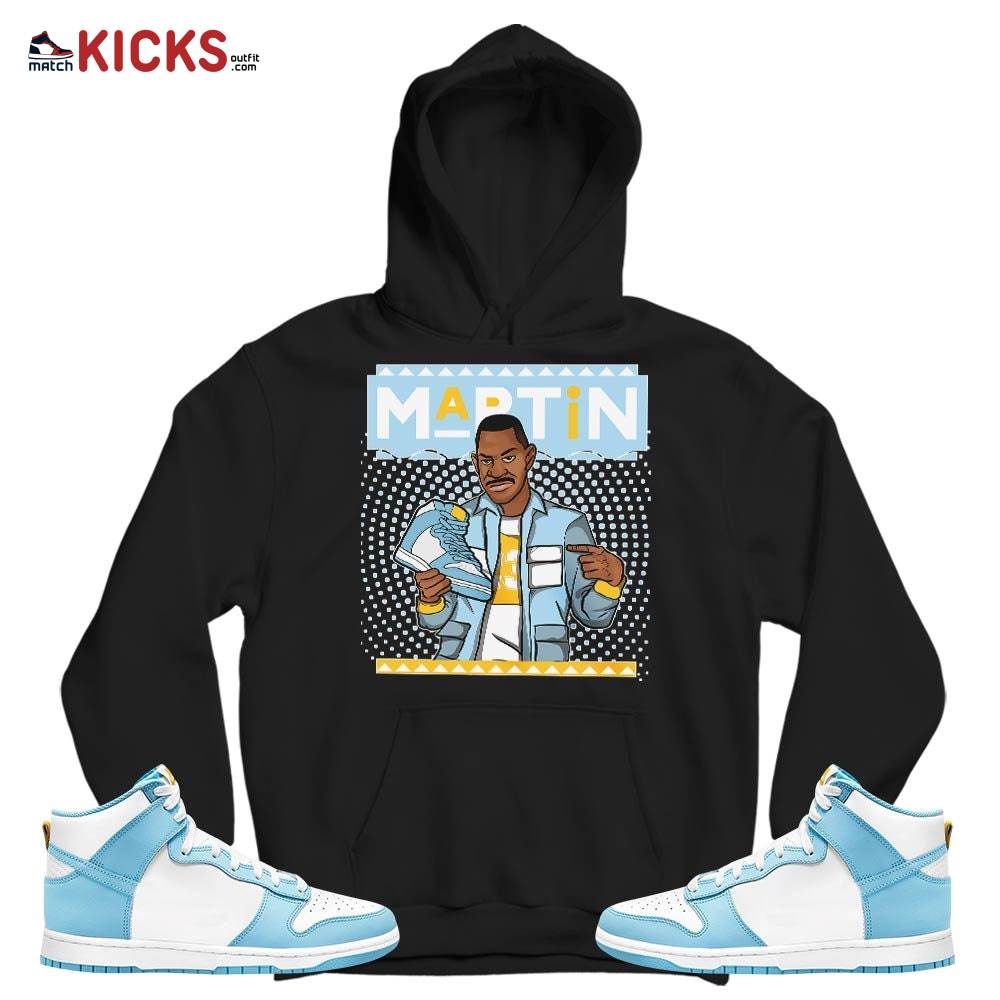 Martin Sneaker Shirt Match Dunk High Blue Chill, Dunk High Homer Simpson MKO T-Shirt Martin Sneaker Shirt Match Dunk High Blue Chill, Dunk High Homer Simpson MKO T-Shirt