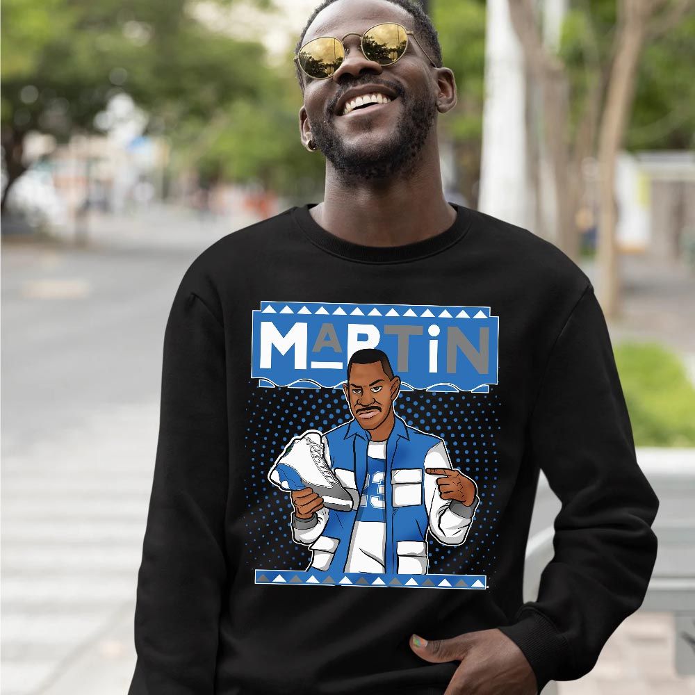 Martin Sneaker Shirt Match French Blue 13s, Jordan 13 French Blue MKO T-Shirt Martin Sneaker Shirt Match French Blue 13s, Jordan 13 French Blue MKO T-Shirt